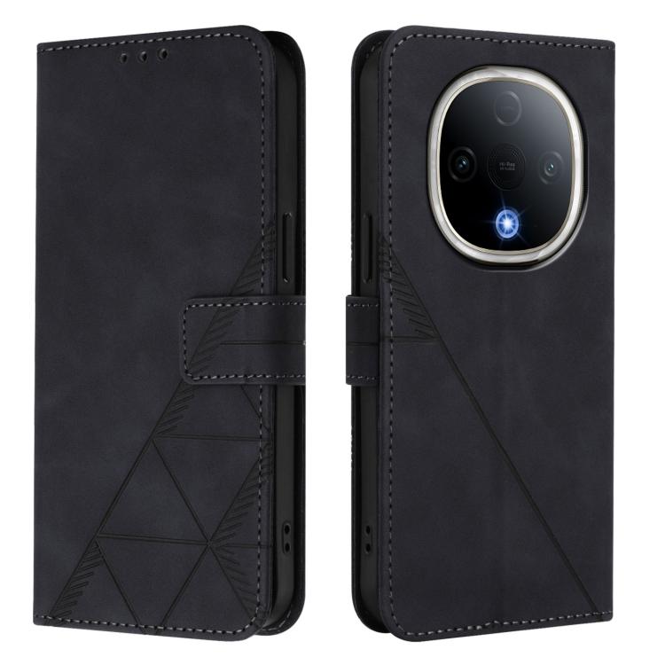 For vivo Y300 Crossbody 3D Embossed Flip Leather Phone Case