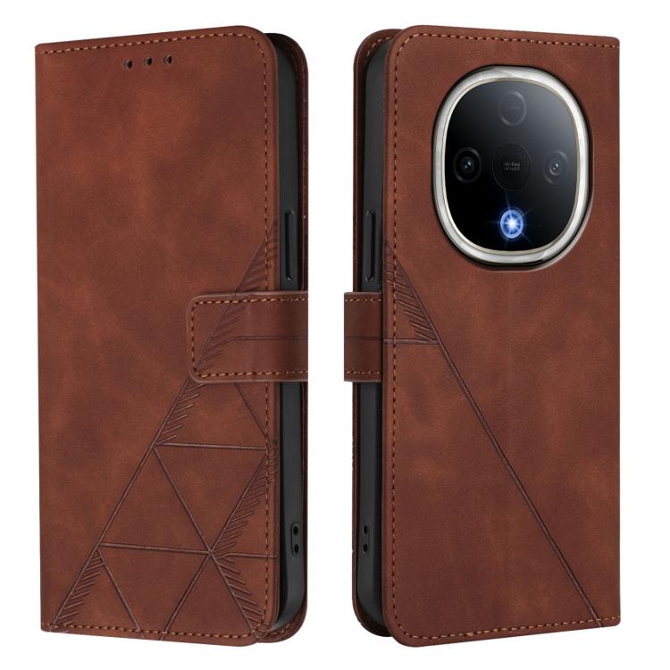 For vivo Y300 Crossbody 3D Embossed Flip Leather Phone Case