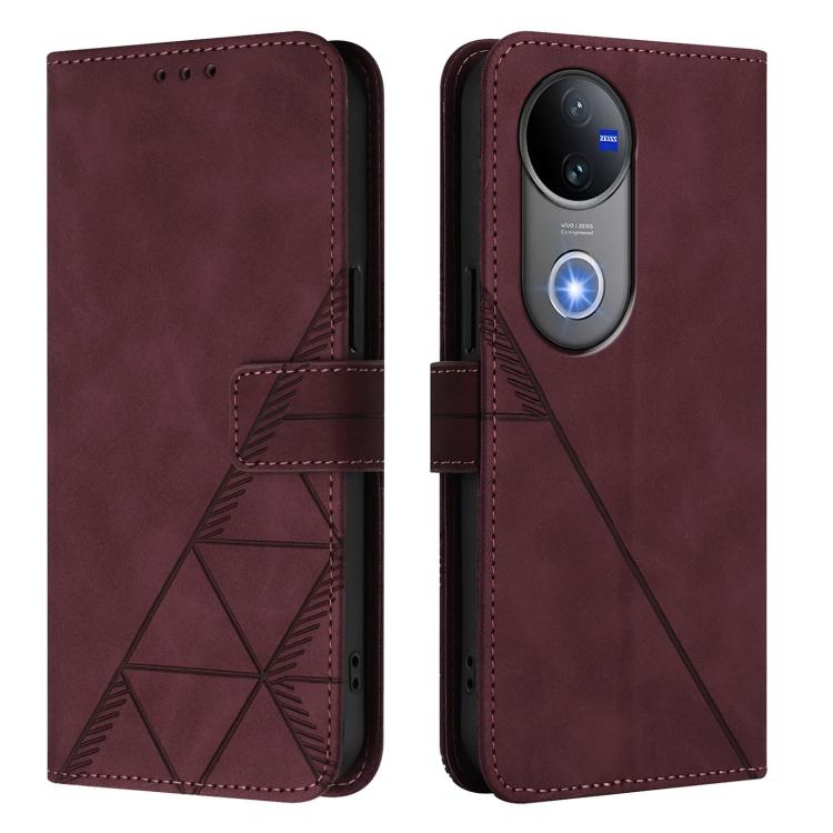 For vivo V50 Global Crossbody 3D Embossed Flip Leather Phone Case