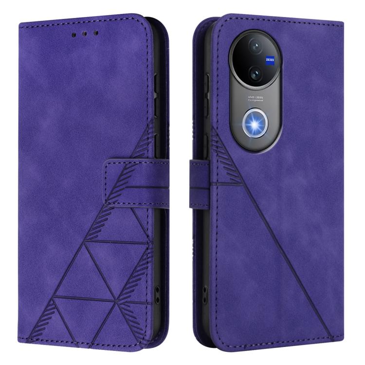 For vivo V50 Global Crossbody 3D Embossed Flip Leather Phone Case
