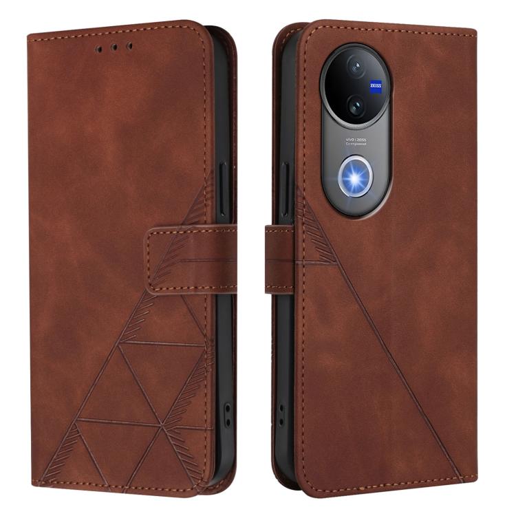 For vivo V50 Global Crossbody 3D Embossed Flip Leather Phone Case