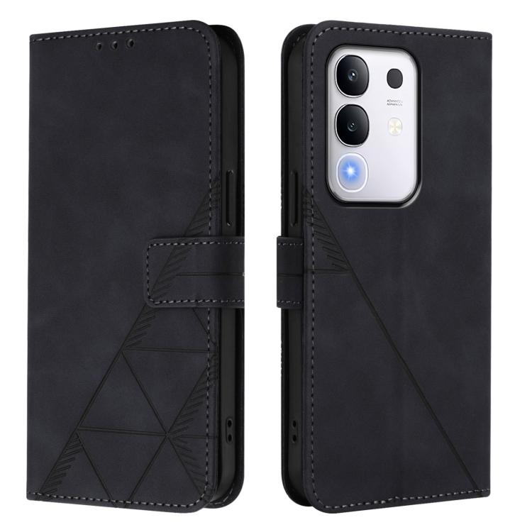 For vivo Y29 4G Global Crossbody 3D Embossed Flip Leather Phone Case