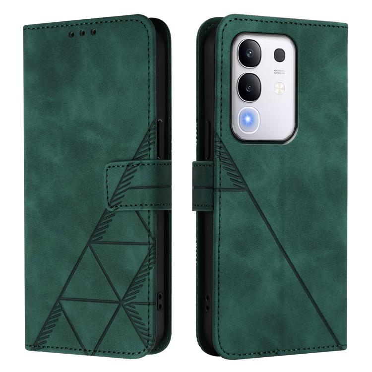 For vivo Y29 4G Global Crossbody 3D Embossed Flip Leather Phone Case