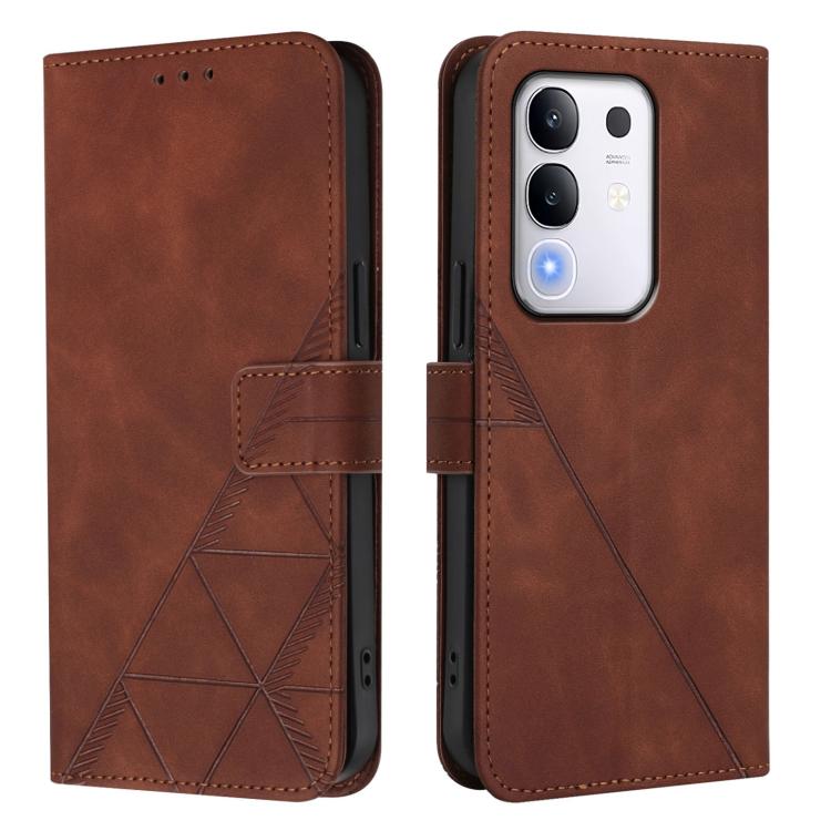 For vivo Y29 4G Global Crossbody 3D Embossed Flip Leather Phone Case