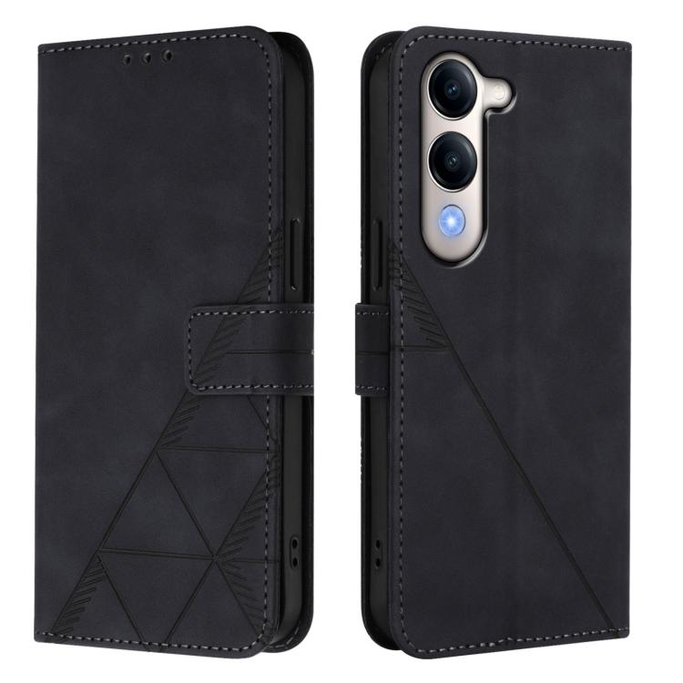 For vivo Y29S 5G / Y04 4G Global Crossbody 3D Embossed Flip Leather Phone Case