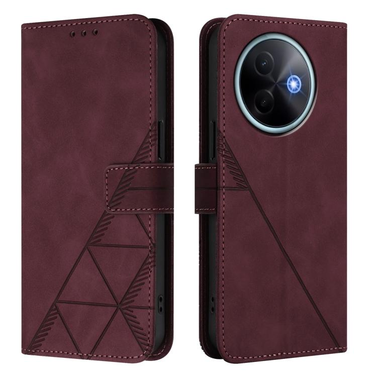 For vivo Y39 5G Global Crossbody 3D Embossed Flip Leather Phone Case