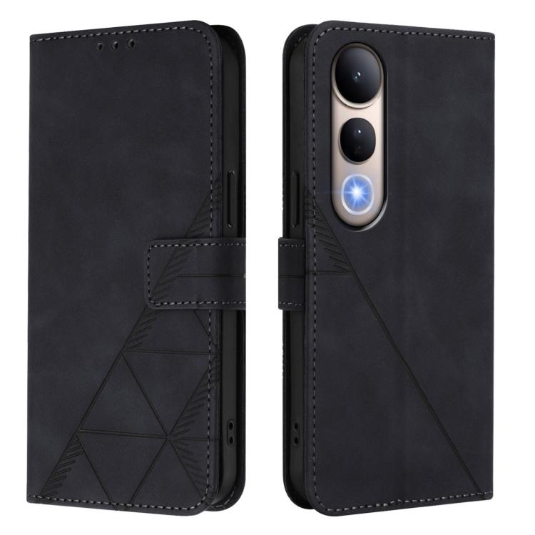 For vivo V50 Lite 5G Crossbody 3D Embossed Flip Leather Phone Case