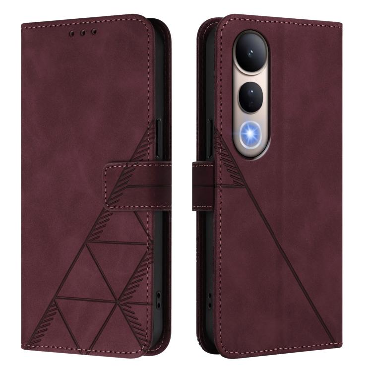For vivo V50 Lite 5G Crossbody 3D Embossed Flip Leather Phone Case