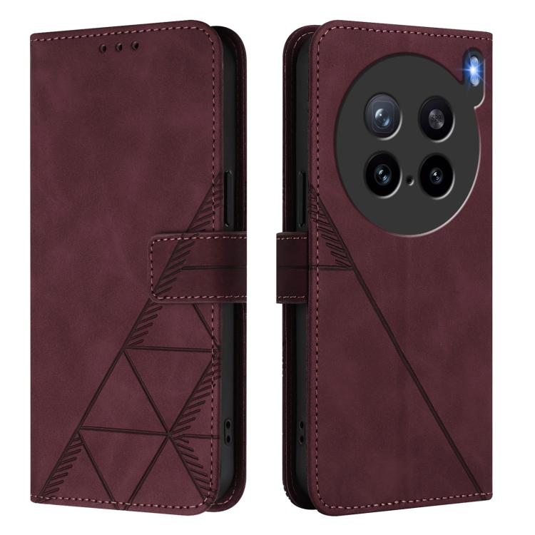 For vivo X200s Crossbody 3D Embossed Flip Leather Phone Case