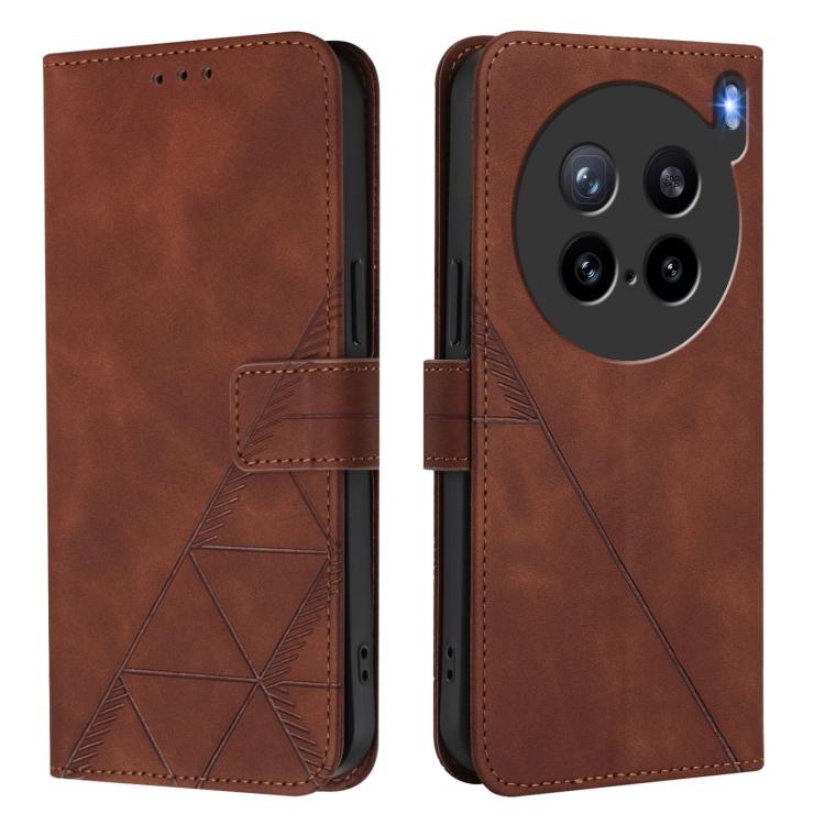 For vivo X200s Crossbody 3D Embossed Flip Leather Phone Case