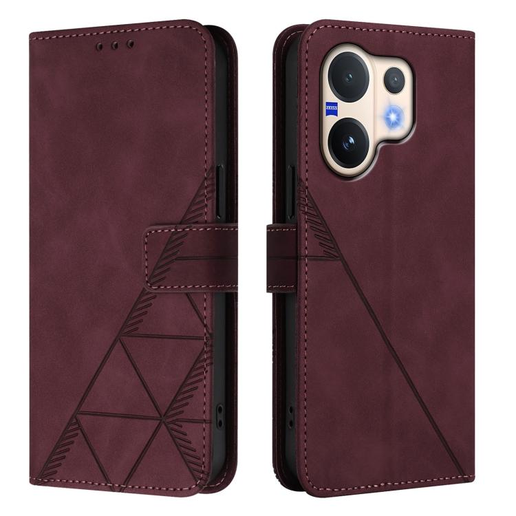 For vivo V60 5G Global Crossbody 3D Embossed Flip Leather Phone Case