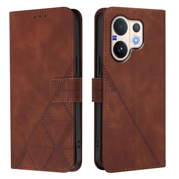 For vivo V60 5G Global Crossbody 3D Embossed Flip Leather Phone Case