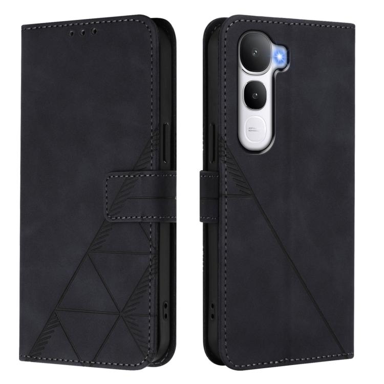 For vivo Y400 5G Global Crossbody 3D Embossed Flip Leather Phone Case
