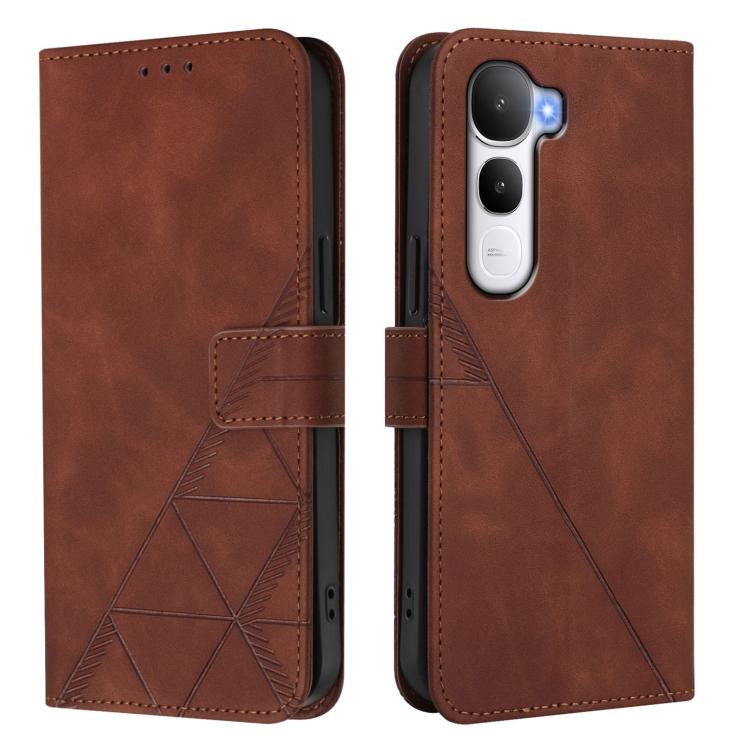 For vivo Y400 5G Global Crossbody 3D Embossed Flip Leather Phone Case