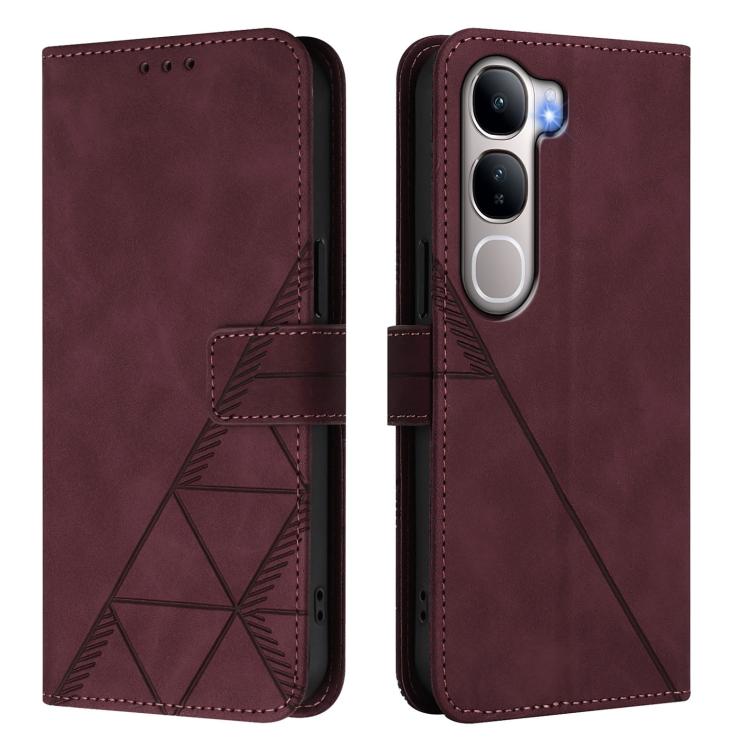 For vivo Y31 5G Global Crossbody 3D Embossed Flip Leather Phone Case