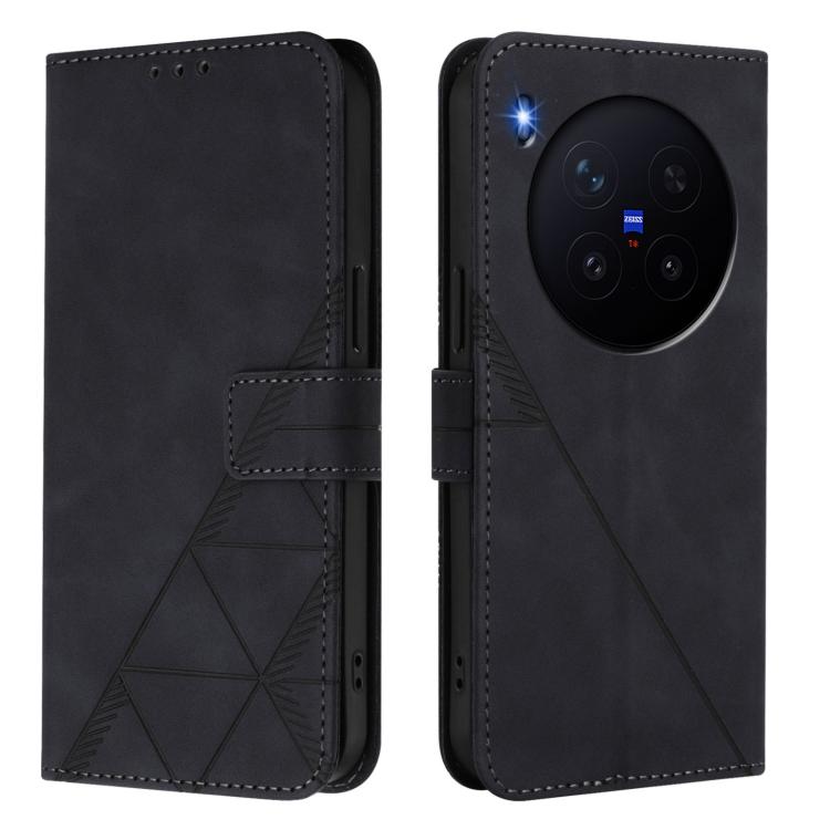 For vivo X300 Crossbody 3D Embossed Flip Leather Phone Case