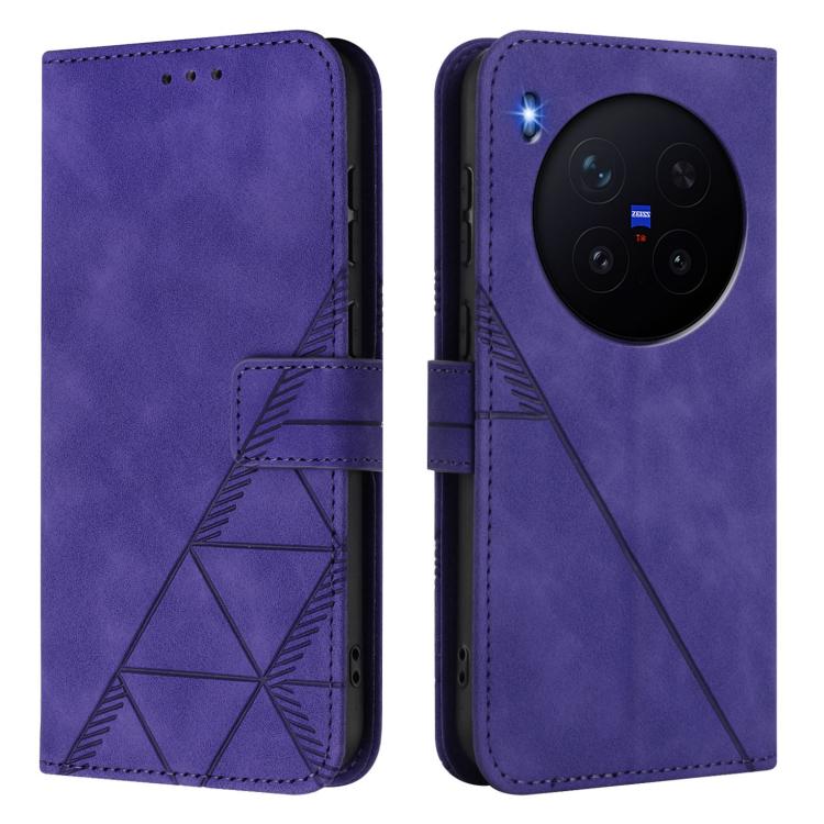 For vivo X300 Pro Crossbody 3D Embossed Flip Leather Phone Case