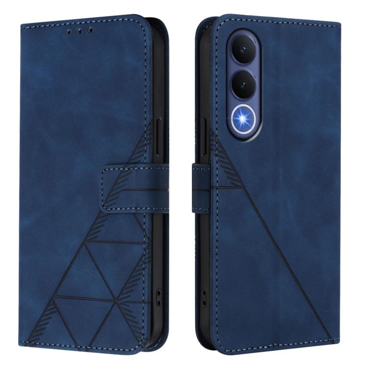 For vivo V70 FE 5G Crossbody 3D Embossed Flip Leather Phone Case