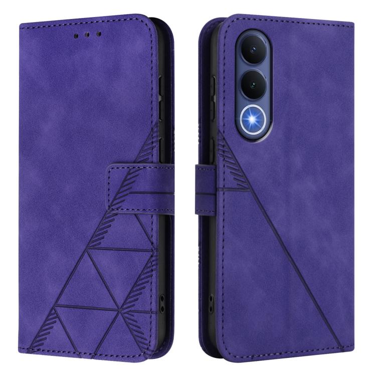 For vivo V70 FE 5G Crossbody 3D Embossed Flip Leather Phone Case