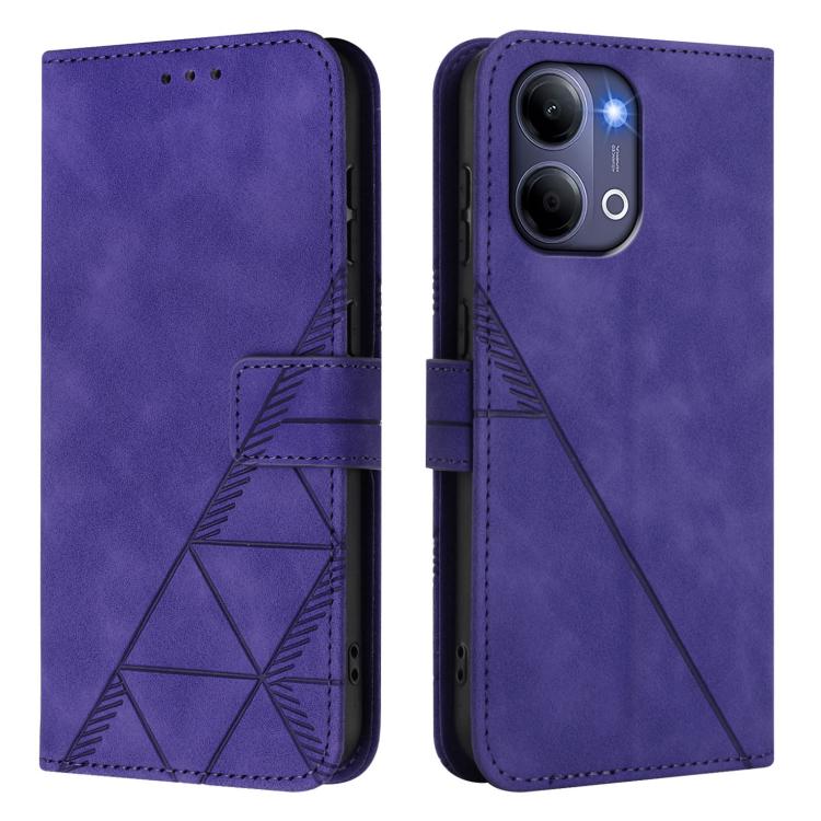 For vivo Y21 5G 2026 Global / Y05 4G Crossbody 3D Embossed Flip Leather Phone Case