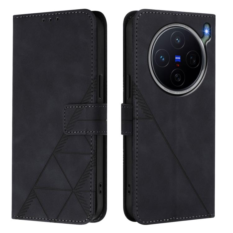 For vivo X300s Crossbody 3D Embossed Flip Leather Phone Case