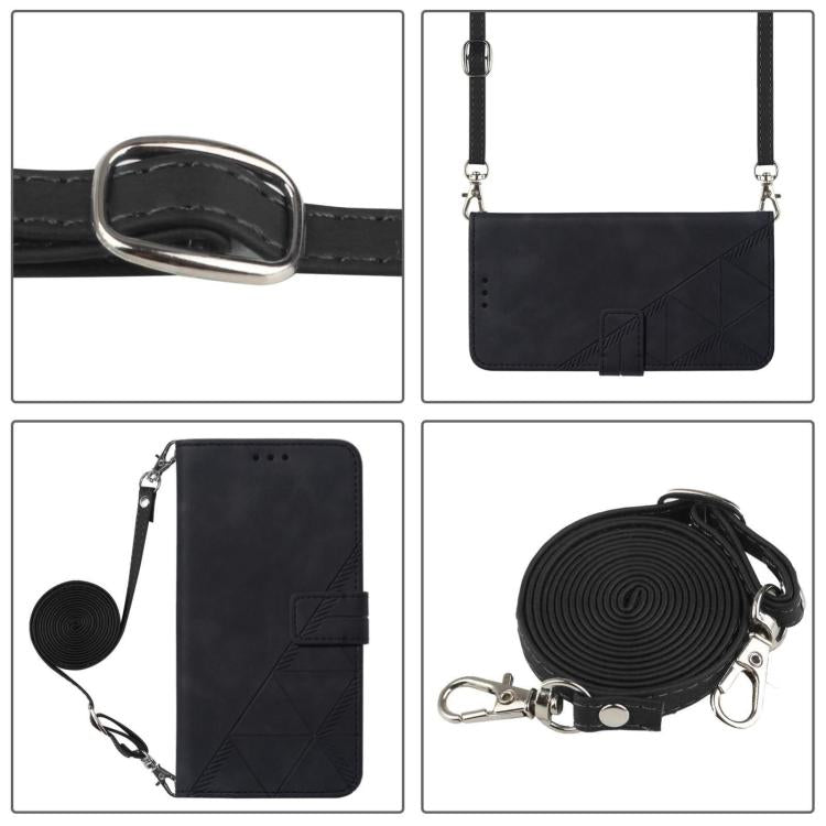 For vivo X300s Crossbody 3D Embossed Flip Leather Phone Case