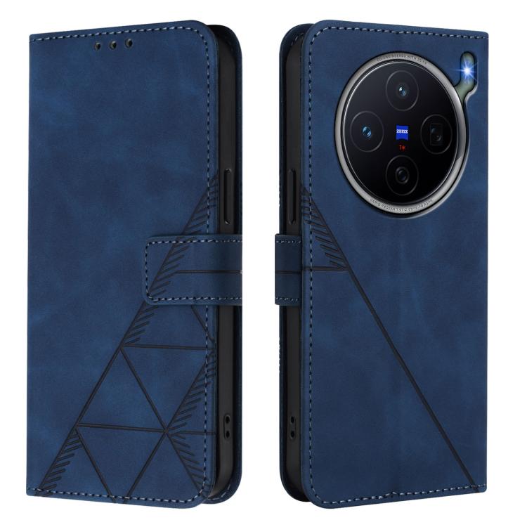 For vivo X300s Crossbody 3D Embossed Flip Leather Phone Case