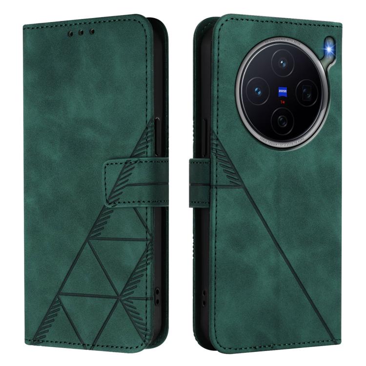 For vivo X300s Crossbody 3D Embossed Flip Leather Phone Case