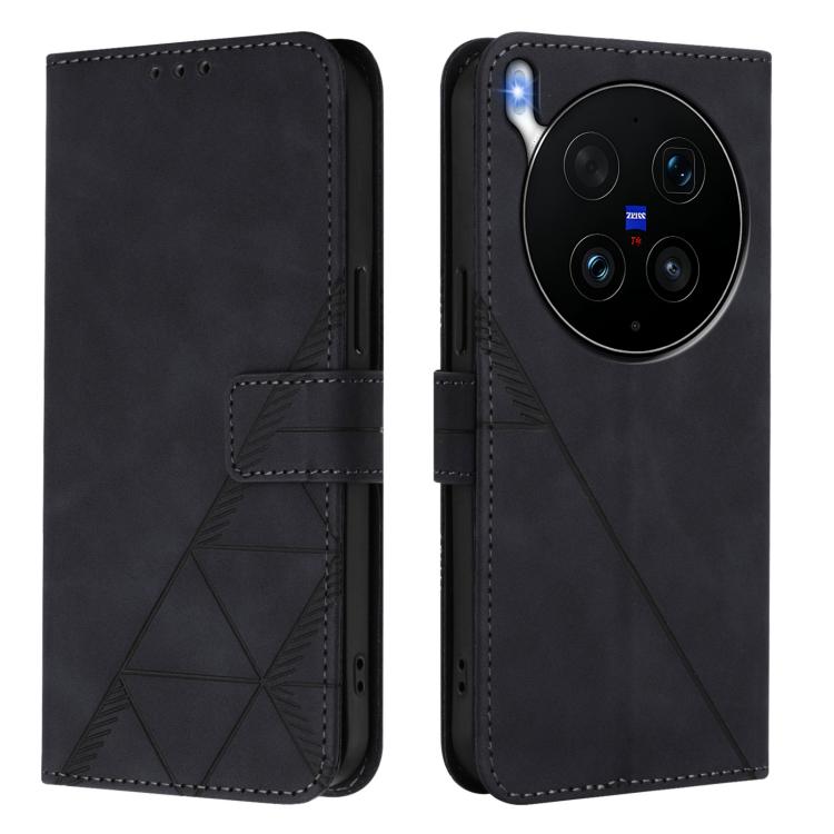 For vivo X300 Ultra Crossbody 3D Embossed Flip Leather Phone Case