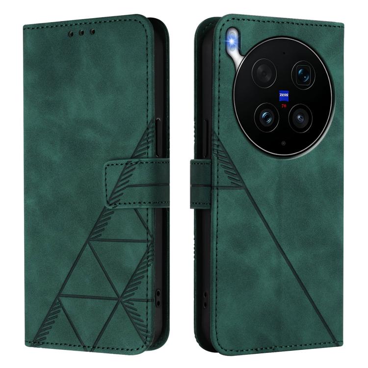 For vivo X300 Ultra Crossbody 3D Embossed Flip Leather Phone Case