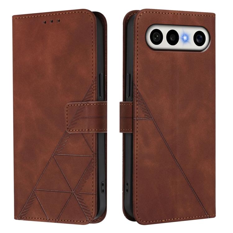 For vivo X300 FE 5G Zeiss/S50 Pro Mini 5G Crossbody 3D Embossed Flip Leather Phone Case