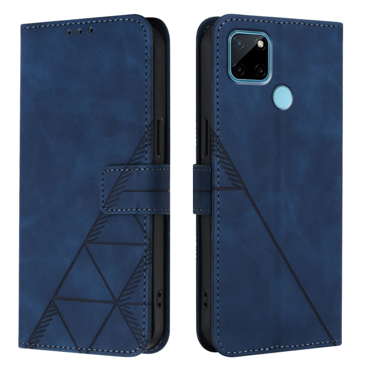 For Realme C21Y Crossbody 3D Embossed Flip Leather Phone Case