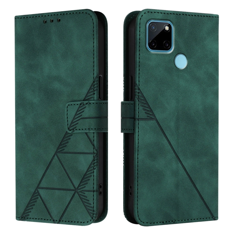 For Realme C21Y Crossbody 3D Embossed Flip Leather Phone Case