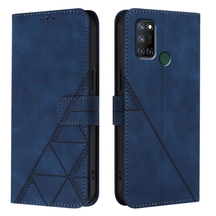 For Realme C17 / 7i Crossbody 3D Embossed Flip Leather Phone Case