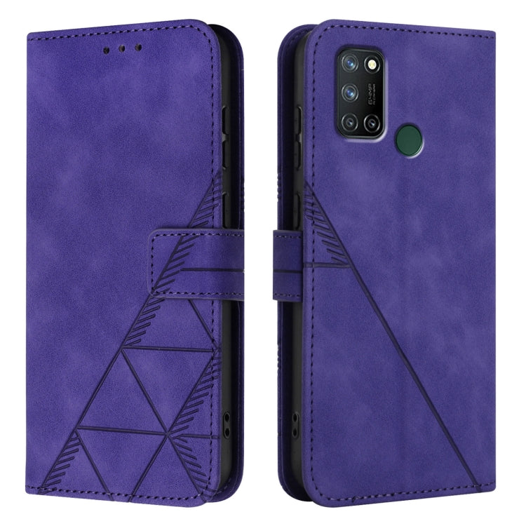 For Realme C17 / 7i Crossbody 3D Embossed Flip Leather Phone Case