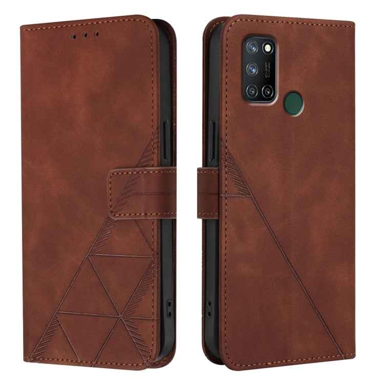 For Realme C17 / 7i Crossbody 3D Embossed Flip Leather Phone Case