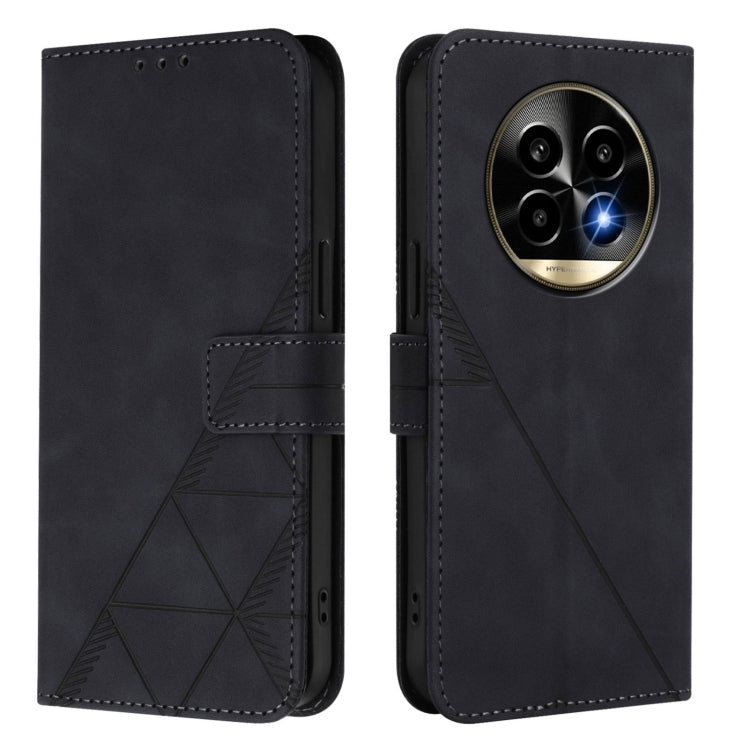 For Realme 13 Pro / 13 Pro+ 5G Crossbody 3D Embossed Flip Leather Phone Case