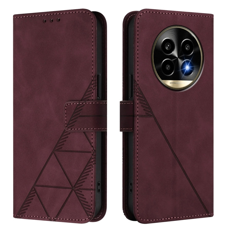 For Realme 13 Pro / 13 Pro+ 5G Crossbody 3D Embossed Flip Leather Phone Case