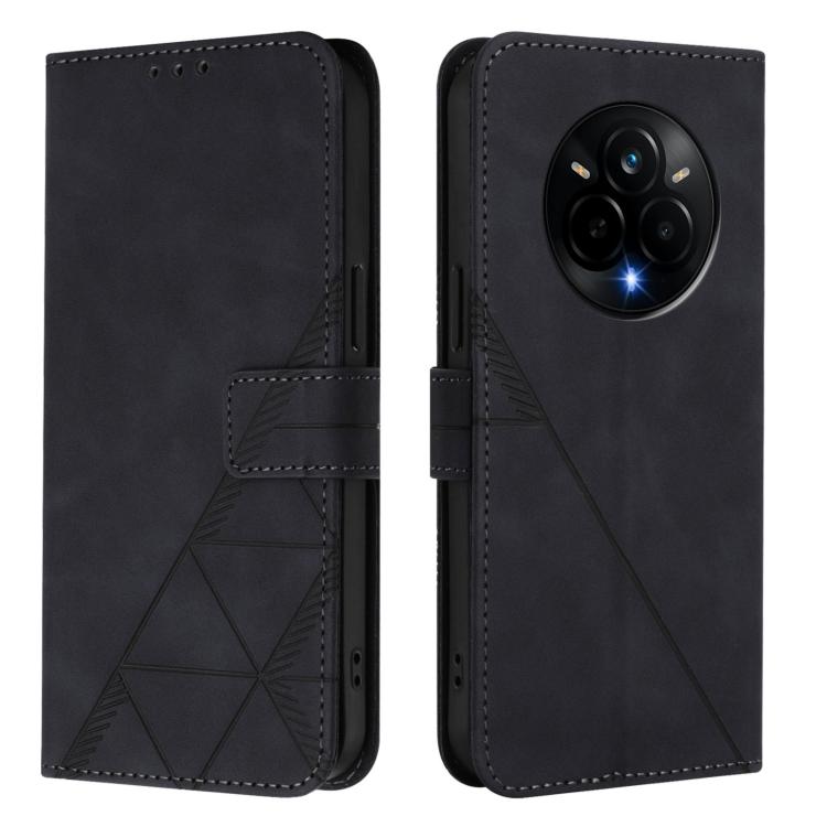 For Realme 14 Pro Crossbody 3D Embossed Flip Leather Phone Case