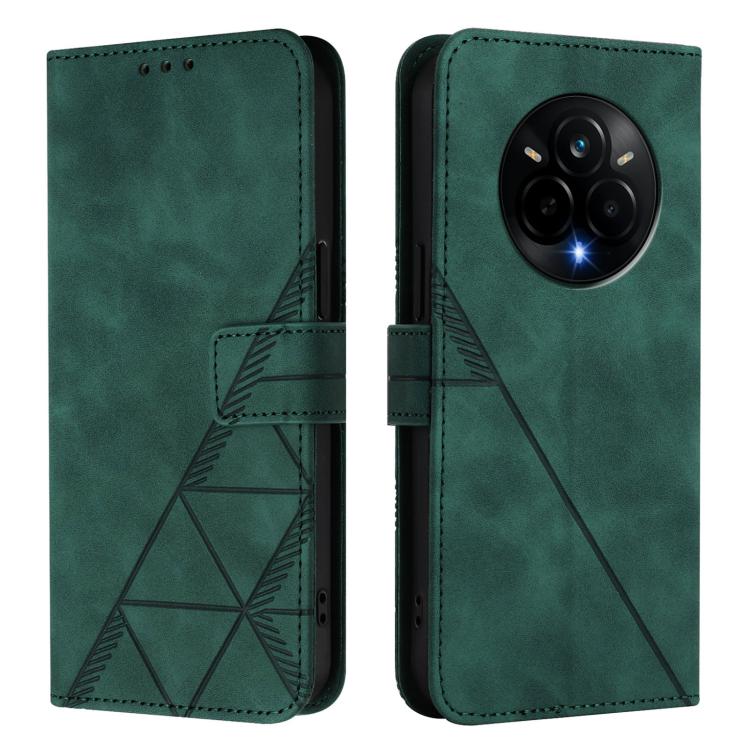 For Realme 14 Pro Crossbody 3D Embossed Flip Leather Phone Case