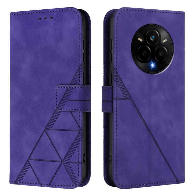 For Realme 14 Pro Crossbody 3D Embossed Flip Leather Phone Case