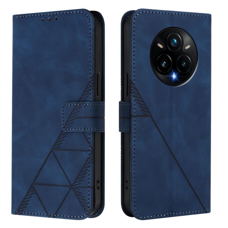 For Realme 14 Pro+ Crossbody 3D Embossed Flip Leather Phone Case