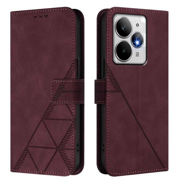 For Realme Neo7 Turbo 5G Crossbody 3D Embossed Flip Leather Phone Case