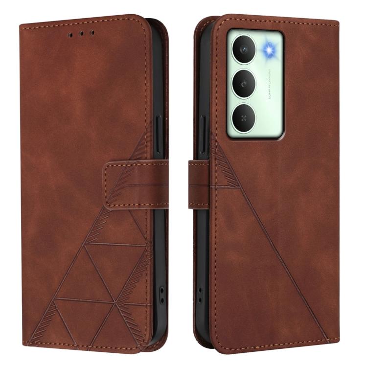For Realme V70 5G / C75 5G Crossbody 3D Embossed Flip Leather Phone Case
