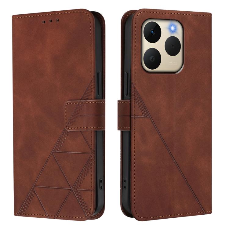 For Realme 15T 5G Global Crossbody 3D Embossed Flip Leather Phone Case