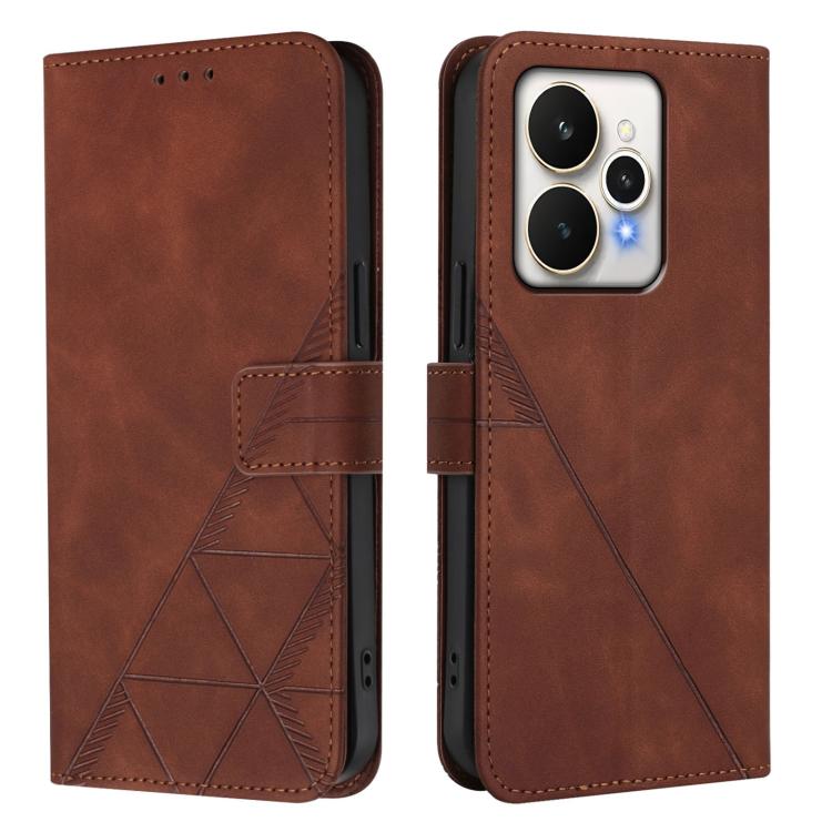 For Realme 15 / 15 Pro 5G Global Crossbody 3D Embossed Flip Leather Phone Case