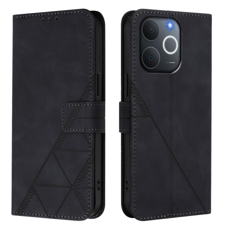 For Realme C71 4G India Crossbody 3D Embossed Flip Leather Phone Case