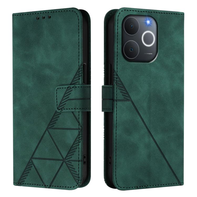 For Realme C71 4G India Crossbody 3D Embossed Flip Leather Phone Case