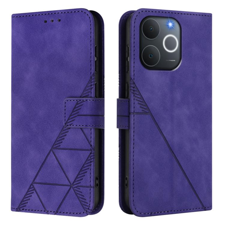 For Realme C71 4G India Crossbody 3D Embossed Flip Leather Phone Case