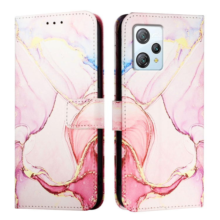 For Blackview A53 PT003 Marble Pattern Flip Leather Phone Case
